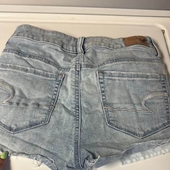 American Eagle Outfitters embroidery Jean Shorts with Distressed Details - Picture 4 of 6